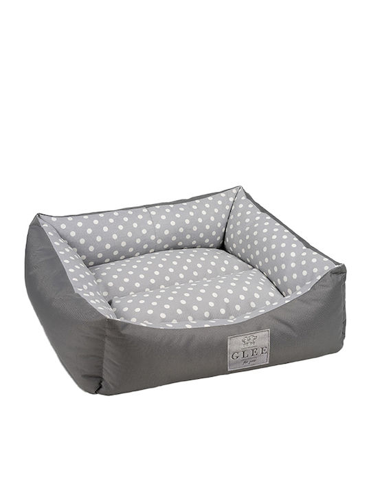 Glee Original Sofa Dog Bed Grey-White polka dot...