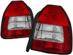 Sonar Taillights for Honda Civic 3D Κόκκινο/Crystal 1996-2001 2pcs