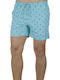 Men's Swimwear Bermuda Aqua with Prints