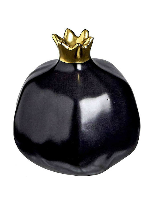 JK Home Decoration Tabletop Lucky Charm Pomegranate Black Checkmate Ceramic 19x20cm 1pcs