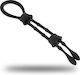 Ohmama Пръстен Петел и тестиси Силикон Black D-230312
