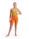 Speedo Fastskin LZR Pure Intent Closedback 11975G609 Femeiesc Costum de Baie de Competiție Întreg pentru Înot Portocaliu