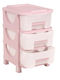 Homeplast Vesta Sertar Plastic Cu 3 Locuri Roz 42x38x60cm