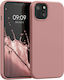 KWmobile Rubberized Back Cover Σιλικόνης Rose T...