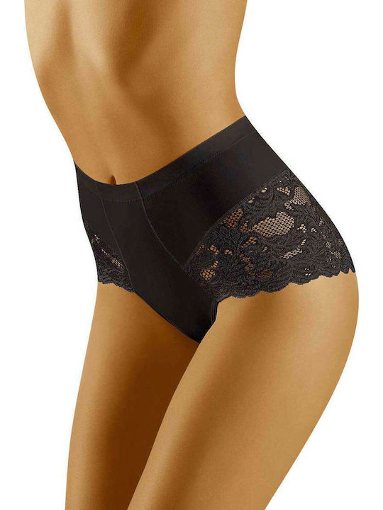 Wolbar Slimea High Waist Slip with Black Lace