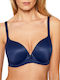 Triumph Perfectly Soft WHP Navy Μπλε Σουτιέν με Ελαφριά Ενίσχυση χωρίς Μπανέλες