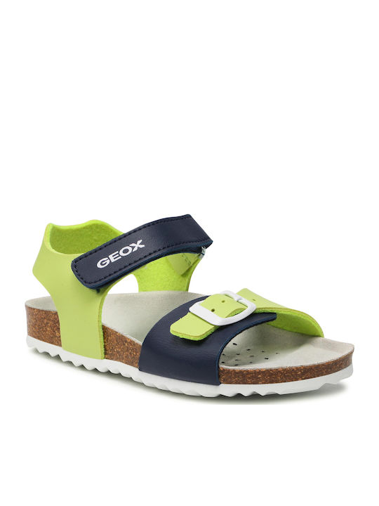 Geox Παιδικά Πέδιλα Ghita Ανατομικά Navy Μπλε