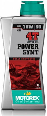 Motorex Power Synthetic Motorcycle Oil for Four-Stroke Engines 10W-60 1lt