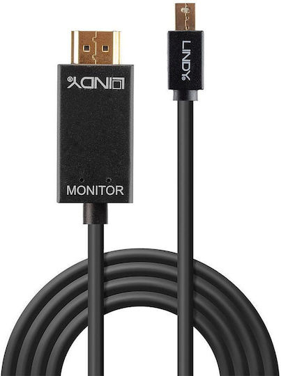 Lindy Cable mini DisplayPort male - HDMI male 5m Black (36929)