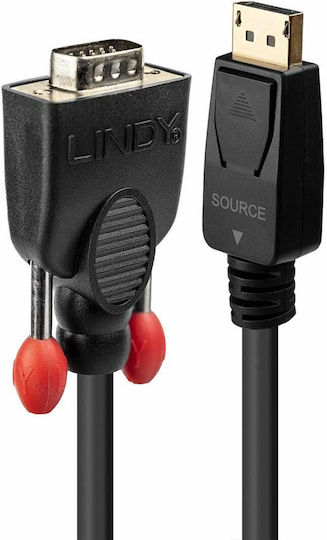 Lindy Kabel DisplayPort-Stecker - VGA-Stecker 1m Schwarz (41941)