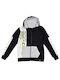 Hashtag Boys Cotton Hooded Sweatshirt with Zipper Black