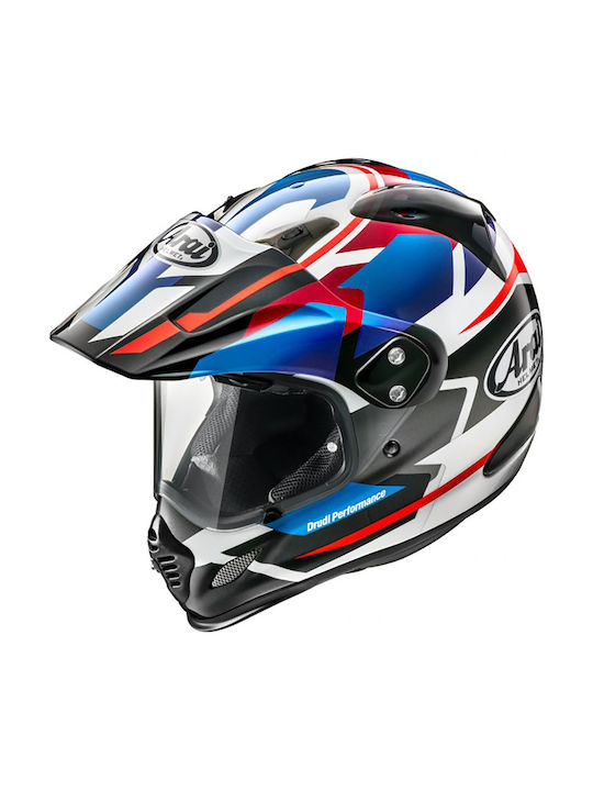 Arai Tour X4 Depart Blue Metallic Motorcycle Helmet On-Off ECE 22.05