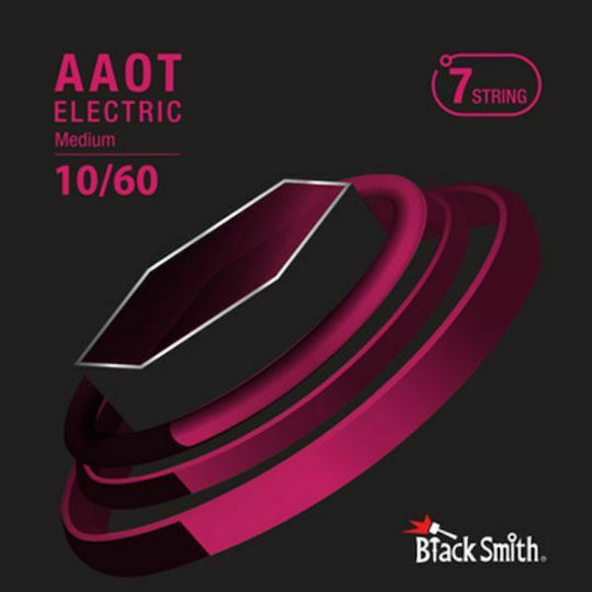 Blacksmith AANW-1060-7ST Set of Nickel Plated Steel Electric Guitar Strings 10 - 60