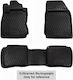 Novline Set of Front and Rear Mats 4pcs Tray Type for Fiat 500L 2016+ Black