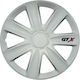 Auto Gs Σετ Τάσια Αυτοκινήτου Gtx Carbon 4τμχ 14" Λευκό