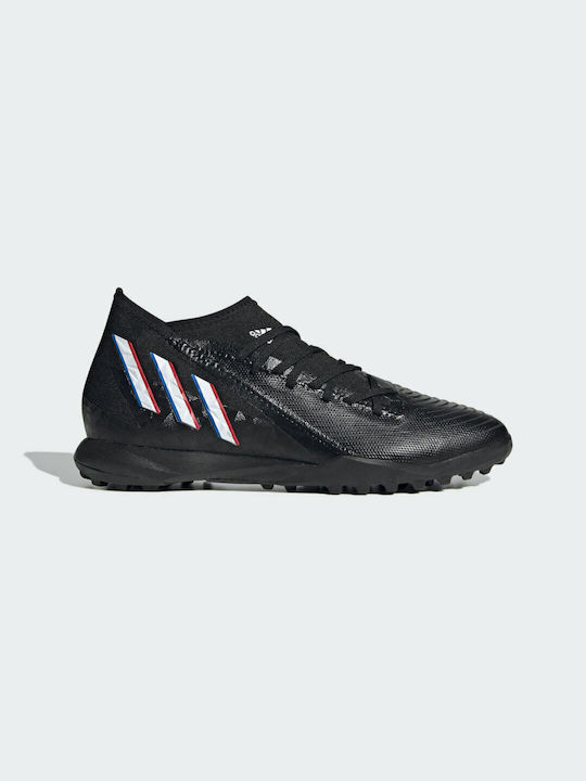 Adidas Predator Edge.3 TF Χαμηλά Ποδοσφαιρικά Παπούτσια με Σχάρα Core Black / Cloud White / Vivid Red