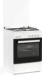 Thermogatz TGS 3511 WH 04.401.064 Cooker 60lt with Gas & Electric Hobs P60cm. White