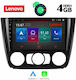 Lenovo Car-Audiosystem für BMW Serie 1,S.1 / E81 / E82 / E87 2004-2013 mit A/C (Bluetooth/USB/AUX/WiFi/GPS/Apple-Carplay) mit Touchscreen 9" DIQ_SSX_9040_AC