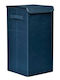 Plastona Wäschekorb aus Stoff Faltbar mit Deckel 30x30x60cm Blau