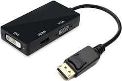 ATC 02.002.0020 DisplayPort male σε DVI-D / HDMI / VGA female ATC 02.002.0020 DisplayPort male σε DVI-D / HDMI / VGA female