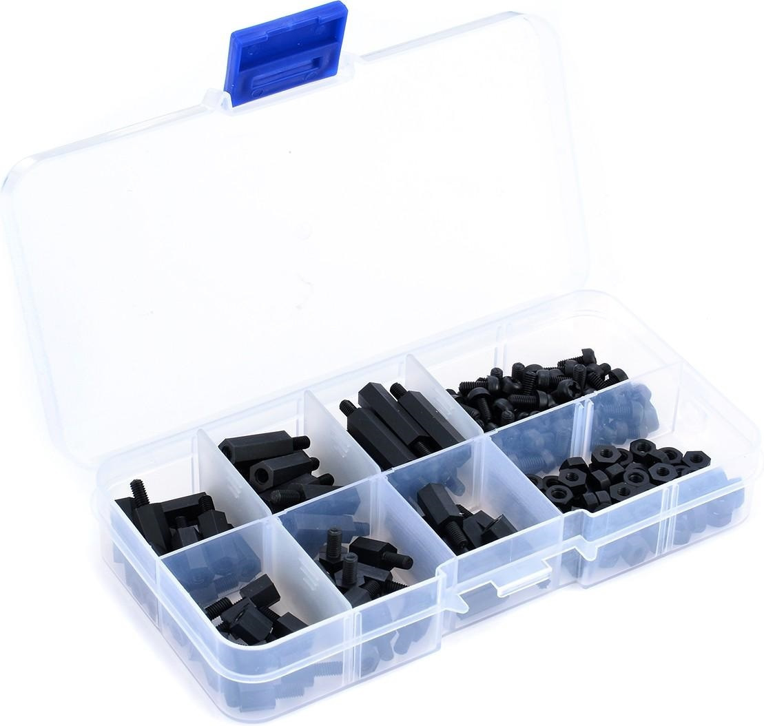 Standoff, Bolts & Nuts Assortment Kit M3 Black 180τμχ (49152