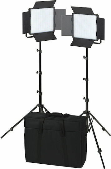 Nanlite 600CSA Bicolor LED DoubleKit Photography & Video Lighting Kit with 2 Lights 43W 3200 - 5600K with Tripod