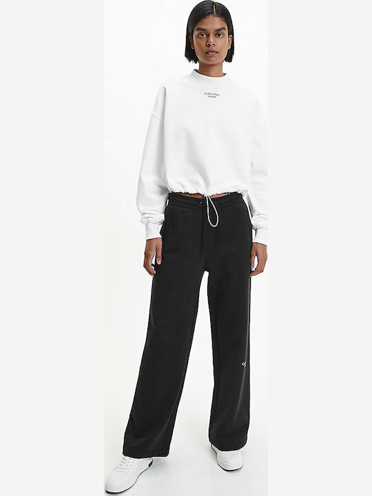 Cropped Γυναικείο Φούτερ Bright White