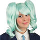 Carnival Wig with Braids Green