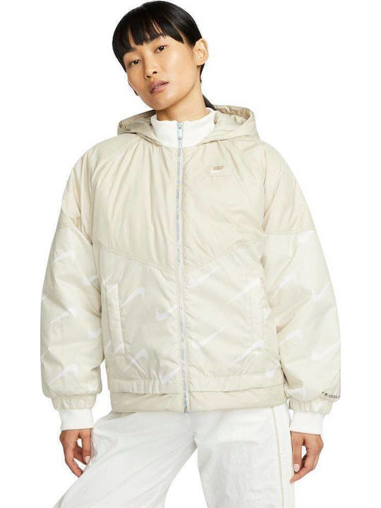 Nike Therma-FIT Icon Clash Αθλητικό Μπουφάν Μπεζ