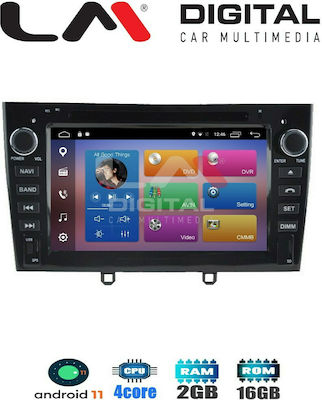 LM Digital Z4083 Ηχοσύστημα Αυτοκινήτου για Peugeot 308 2007-2012 (Bluetooth/AUX/WiFi/GPS) με Οθόνη Αφής 7"