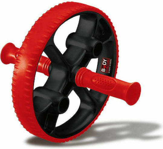 Body Sculpture Plus ΒΒ-704 BB-704 Abdominal Wheel Red with Anti-Slip Handles