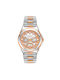 Breeze Elysian Watch Chronograph with Metal Bracelet Silver / Rose Gold