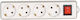 Emos Power Strip 4 Positions with Switch without Cable