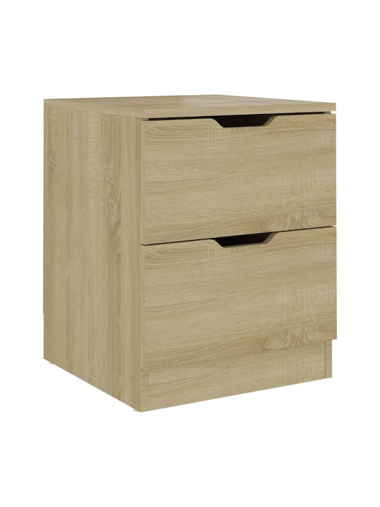 Wooden Bedside Table Sonoma 40x40x50cm