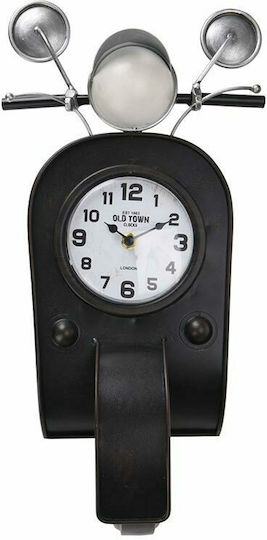 Tabletop Clock with Indicators Metal Black Y36300160