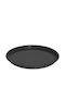 Evivak Plastic Round Serving Tray in Black Color 35x35cm 407404 1pcs