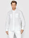 Long-sleeved Linen Shirt White