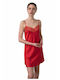 Vamp Satin Women's Nightdress Red