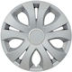 Jestic Car Hubcap Set Top Ring 17" 1pc Silver