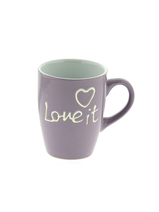 Love Tasse Keramik Lila 360ml 1Stück