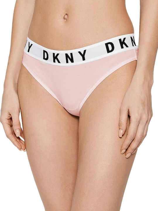 DKNY Βαμβακερό Γυναικείο String Ροζ