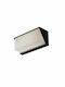 Fan Europe LED-W-Luxon Wandmontierte Außen-Deckenleuchte LED IP54 12W mit Natürliches Weiß Licht 25x9.5x11εκ.