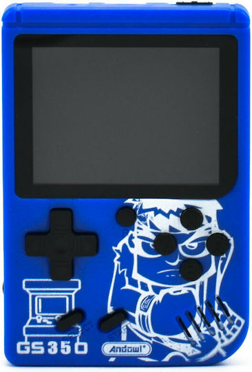 Andowl Portable 500 In 1 GS350 Electronic Children's Handheld Console Blue
