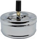 Ankor Ashtray Windproof Metallic Inox 1pcs
