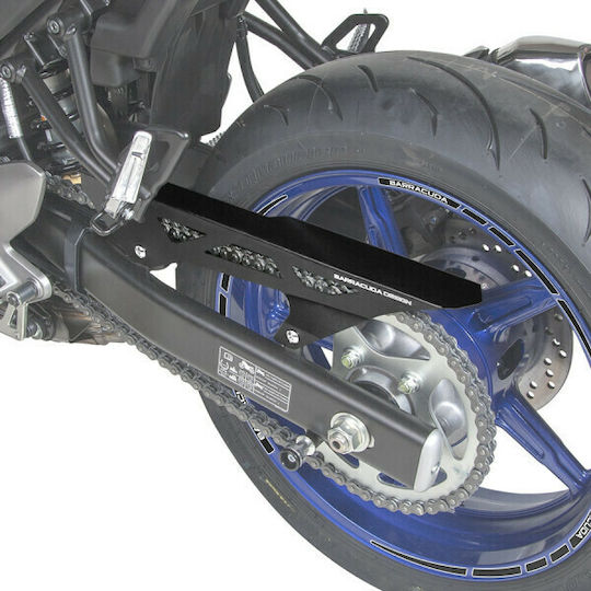 Barracuda Προστατευτικό Αλυσίδας Μοτοσυκλέτας Suzuki SV 650 S 2016-2020 Μαύρο
