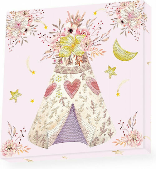 Diamond Dotz Diamond Painting Kit with Frame Dreamy Tee Pee DBX.046