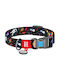 WauDog Nasa Plastic Hundehalsband mit SmartID 15mm x 23 - 35cm 31-439