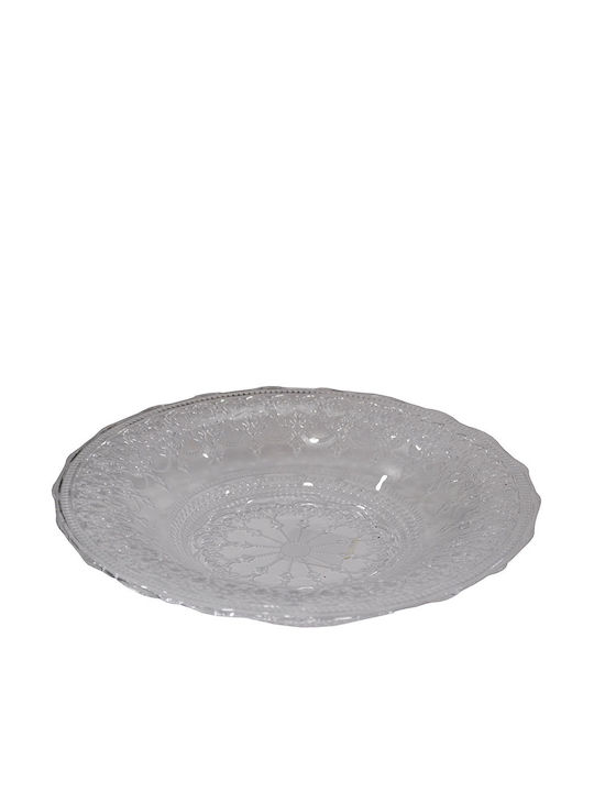 Marva Fruit Bowl Glass Transparent 28x28x5cm