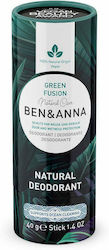 Ben & Anna Green Fusion Natural Deodorant Φυσικό Αποσμητικό σε Stick Χωρίς Αλουμίνιο 40gr