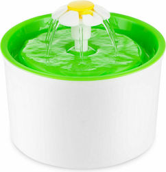 Pet Interest Water Flower Automatic Cat Waterer Fountain Green 1.6lt